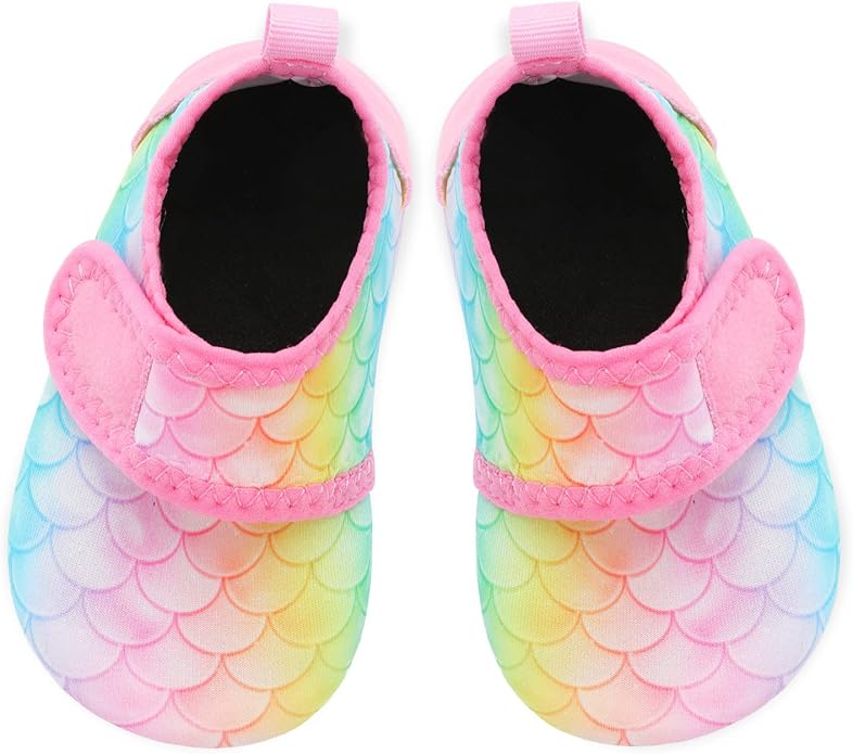 JIASUQI Baby Boys and Girls Barefoot Swim Water Skin Shoes Aqua Socks for Beach Swim Pool