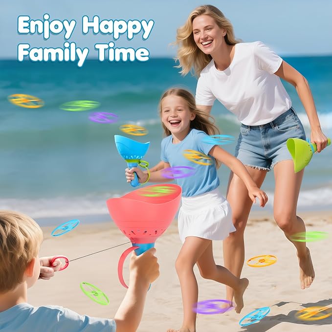Outdoor Toys for Kids Ages 4-8, 3 Packs Flying Catching Game, Outside Manual Capture Chasing Toys for Ages 3-7, Fun Family Games for Boys Girls Ages 2 3 4 5 6