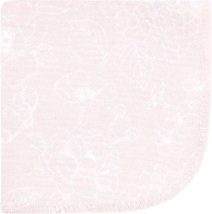 Hudson Baby Unisex Baby Flannel Cotton Washcloths, Vintage Blossom 10 Pack, One Size