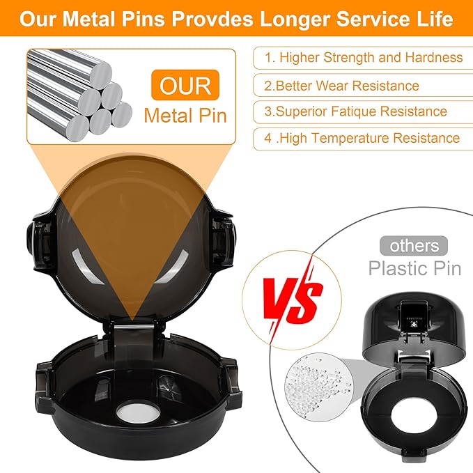 Stove Knob Safety Covers, for Knob Diameter Less Than 2.4", Dual Grip Safety Shield, Press Gas Stove Knob Locks, Creative Oven Lock Knob Covers for Child Safety, Black Color, Pack of 5