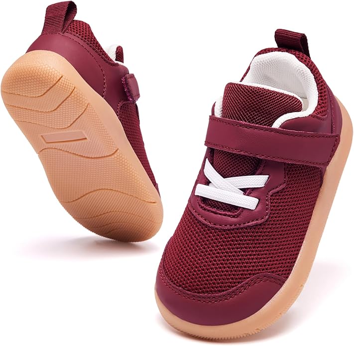 Wide Toe Box Toddler Shoes Baby First Walking Shoe Boys Girls Non-Slip Zero Drop Minimalist Tennis Sneakers