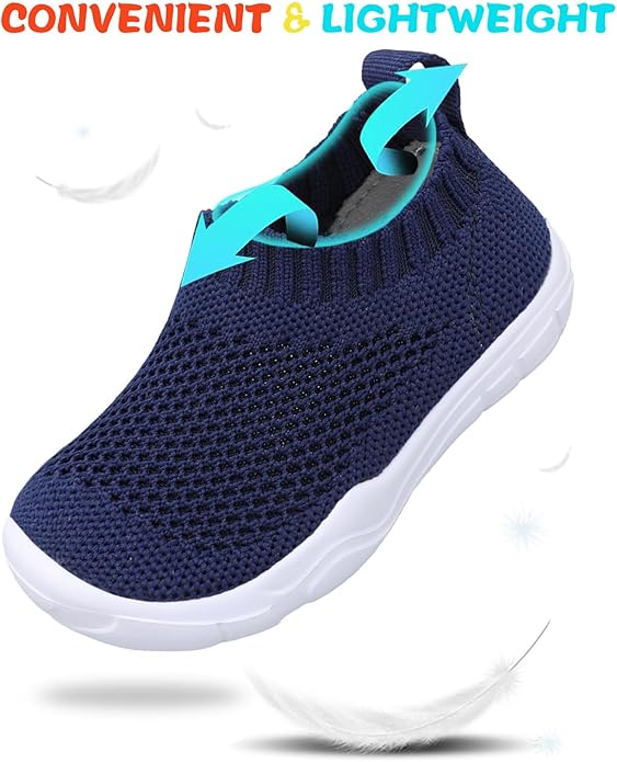 JOINFREE Toddler Boys Girls Sneaker Slip On Shoes Kids Lightweight Breathable Walking Shoes