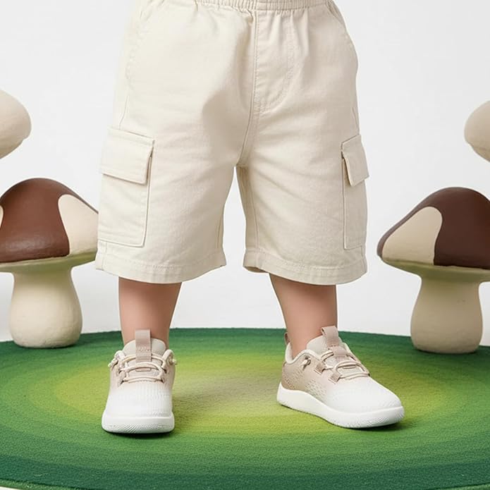 MORENDL Wide Toddler Shoes Baby Walking Shoes Girls Boys Zero Drop Minimalist Sneakers Slip On Tennis Shoe Breathable Naturally Flexible