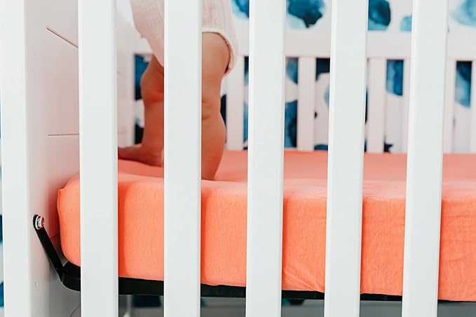 Stella Copper Pearl Premium Knit Crib Sheets - Breathable and Soft, Fitted Sheets for Standard Mattresses, Perfect for Baby Registry or Shower Gift