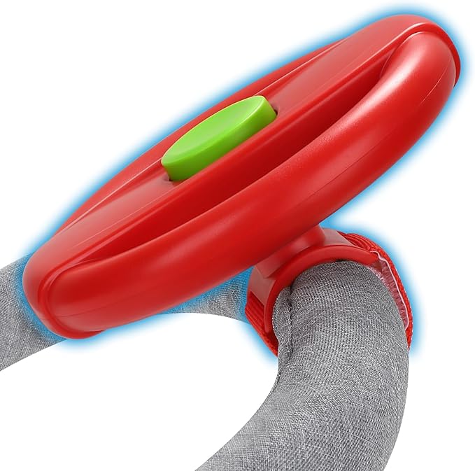 Accmor Stroller Steering Wheel Toy, Pretend Driving Simulated Steering Wheel for Stroller Shopping Carts Universal Detachable Funny Toy Attachment Accessories
