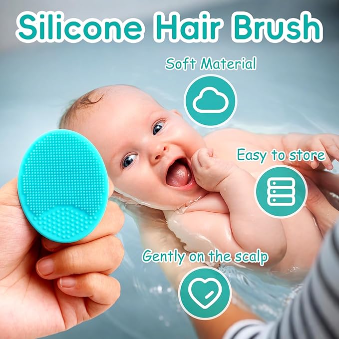 Baby Grooming Kit, Infant Safety Care Set with Hair Brush Comb Nail Clipper Nasal Aspirator,Baby Essentials Kit for Newborn Girls Boys
