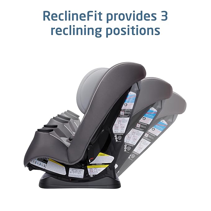 Maxi-CosiPria Max 3-in-1 Convertible Car Seat, Infant to Toddler Car Seat, ClipQuick Magnetic Chest Clip, Quick-Install Latch, Machine-Washable Cover, 5-100 lbs, Escargot