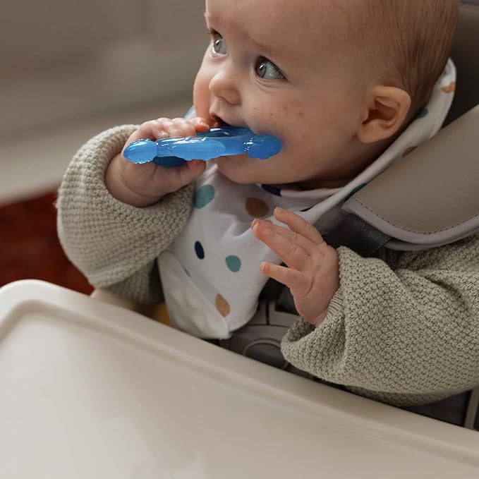 Nuby Three Step Teether Set, 3m+ | Soft and Hard Teething Surfaces (Pack of 6)