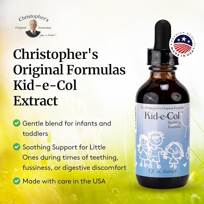 Christopher's Original Formulas Kid-e-Col Extract, Herbal Blend for Infant Colic & Teething, 2 oz Liquid