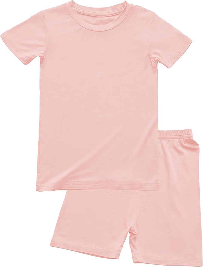 BABY 2T-10Y Toddler Kids Girls Boys Soft Comfy 2pcs Set Short Sleeve Shirts and Pants Sets