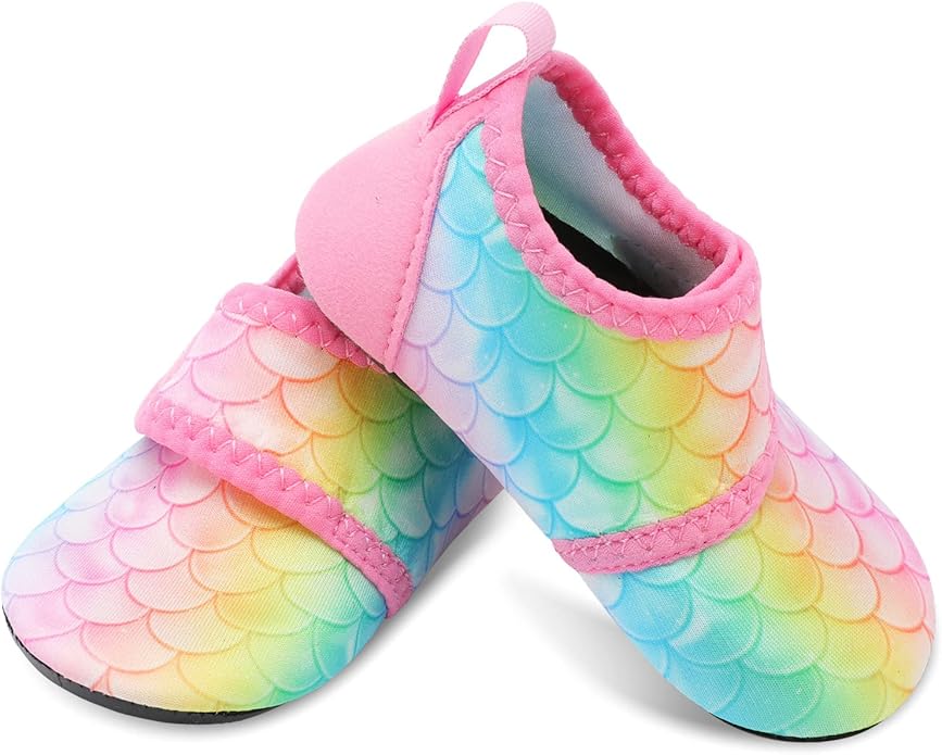 JIASUQI Baby Boys and Girls Barefoot Swim Water Skin Shoes Aqua Socks for Beach Swim Pool