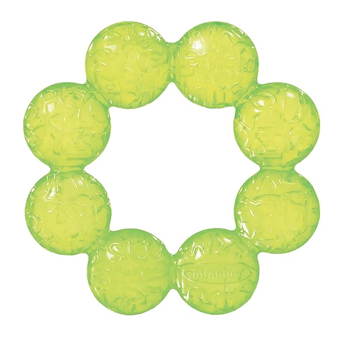 Infantino Water Teethers – Sensory Exploration, Teething, Cooling & Massaging Relief for Sore Gums, Lime & Pink, 3-Pack