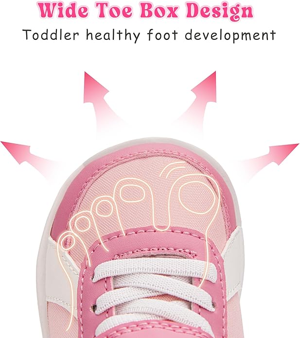 SKYWHEEL Toddler Wide Toe Box Barefoot Shoes Boys Sneakers Kids Tennis Shoes Comfort Lightweight Zero Drop Walking Shoe for Indoor/Outdoor Play