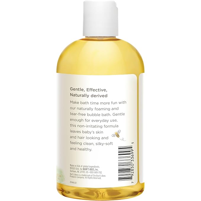 Burt's Bees Baby Bubble Bath, Original Scent, Tear Free Baby Wash for Delicate Skin, 98% Natural Origin, 12 Fl Oz (Pack of 3)