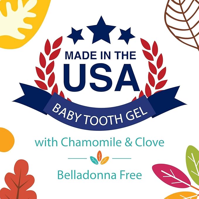 Dr. Talbot's Baby Tooth Gel for Sore Gums, Naturally Inspired, 2 Pack, Each 0.53 oz, benzocaine Free, Belladonna Free