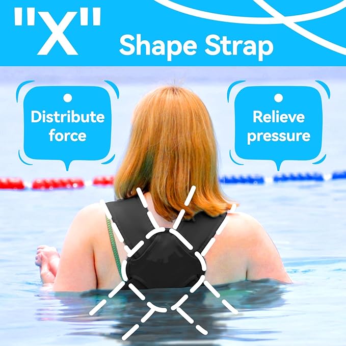 Baby Carrier, Dual-Use Adjustable Baby Sling Support Infant Chest Holder with Drawstring Backpack for Newborn to Toddler 13-33 lbs Swimming Pool Beach Land (Black)