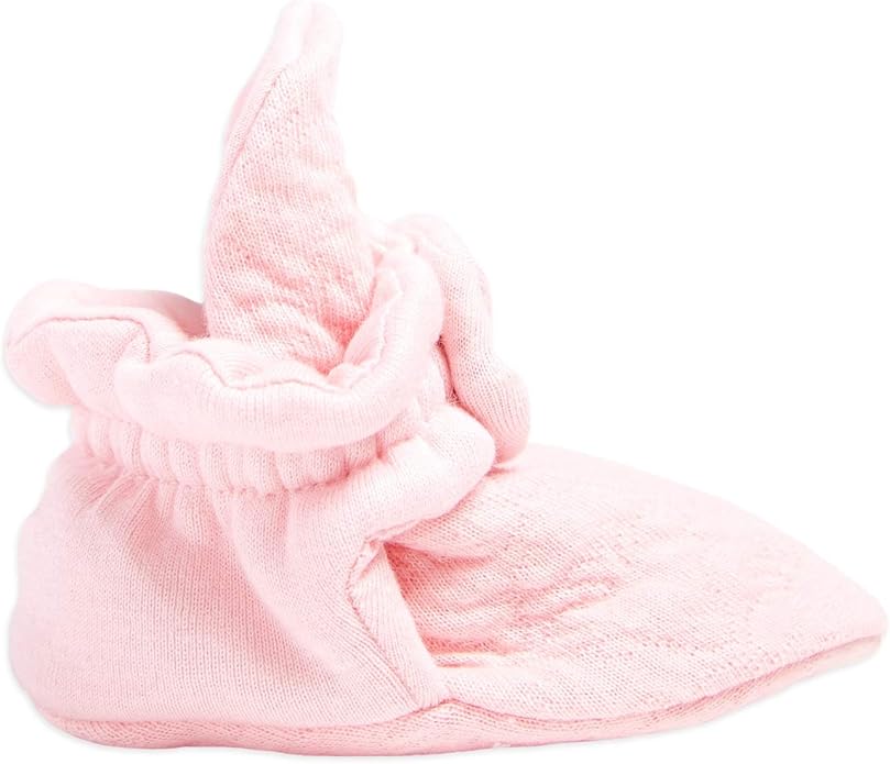 Burt's Bees Baby Unisex Booties Organic Cotton Newborn Essentials Shoes for Infants