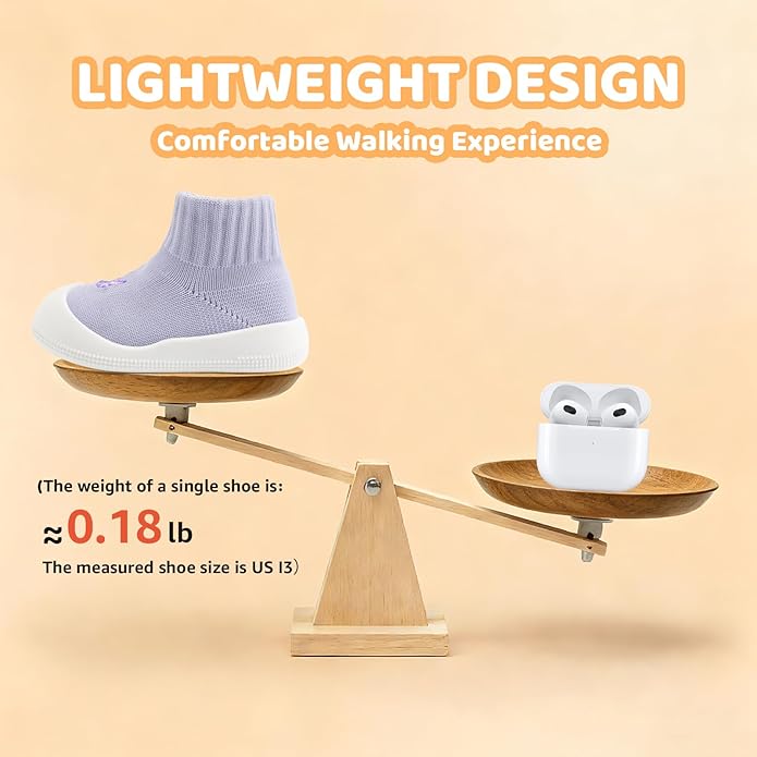 STQ Baby Socks Shoes Toddler Wide Toe Box Non-Slip Slippers Infant Walking Shoe Soft Baby Boys Girls Lightweight Sneakers