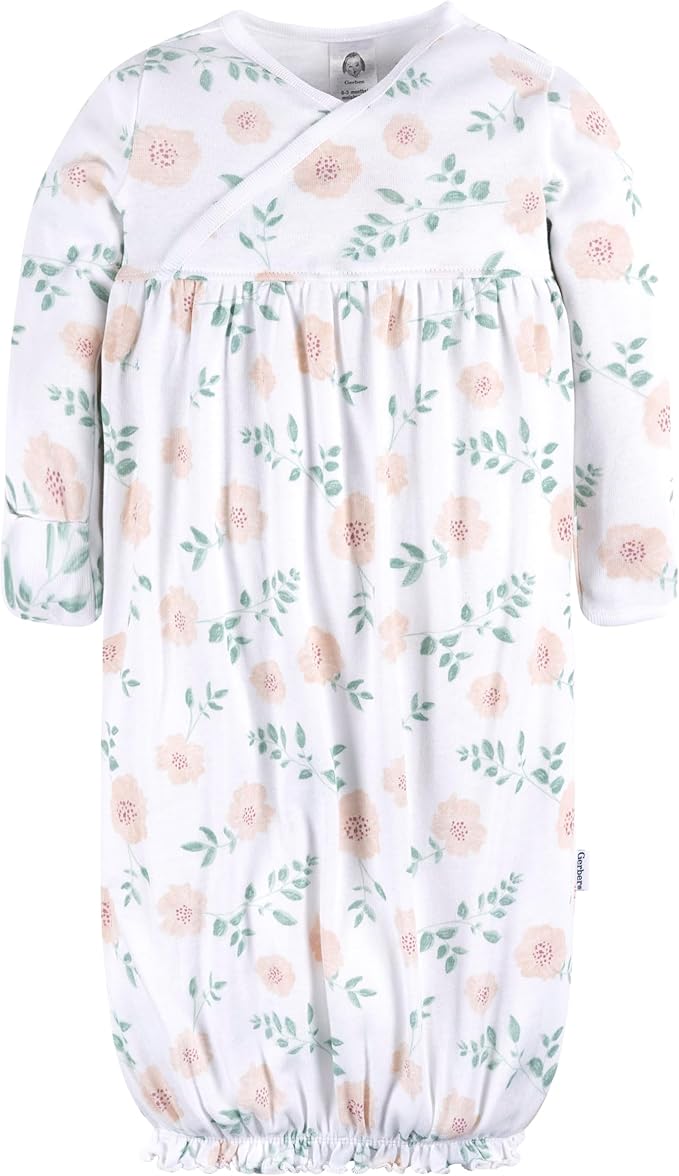 Gerber baby-girls 4-pack Sleeper Gown