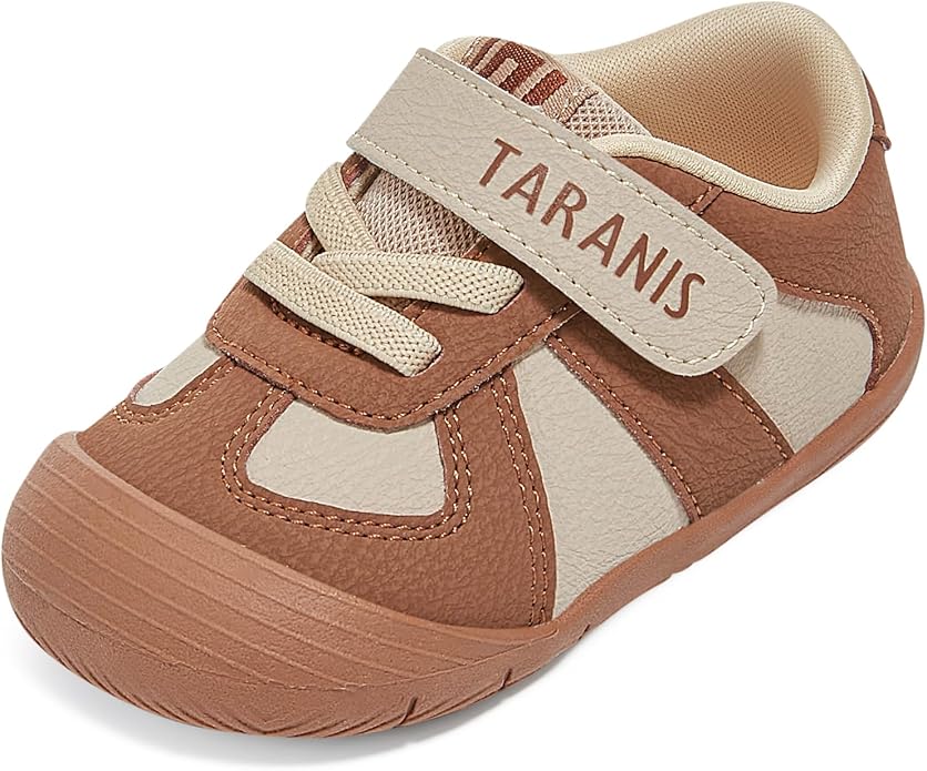 TARANIS Infant/Toddler Shoes Baby Sneaker Boy Girl First Walking Shoes Lightweight Non-Slip Newborn Crib Shoes
