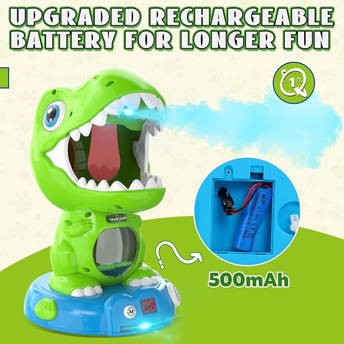EagleStone Remote Control Movable Shooting Dinosaur Toys for Kids 3-5,5-7,Electronic Dino Shooting Game with Spay & Auto Scoring, Light & Sounds,Party Favors,Toys for 3,4,5 6,7 8 Year Old Boys& Girls