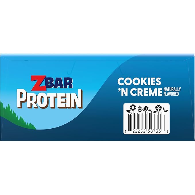 CLIF Kid Zbar Protein - Cookies 'N Creme - Crispy Snack Bars - Made with Organic Oats - Non-GMO - 5g Protein - Gluten Free Protein Bars (15 Pack)