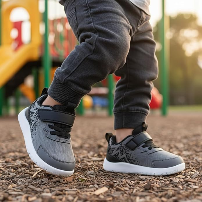 MORENDL Wide Toddler Shoes Baby Walking Shoes Boys & Girls Barefoot Sneakers Zero Drop Comfort Tennis Running Outdoor Activities