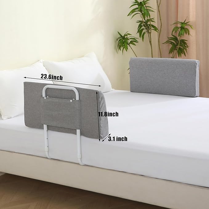 Bed Guard Rail for Toddlers, 23.6inch Foam Padded Side Rails for Queen King Twin Full Size Bed, Bedrail for Toddler, Bed Railing