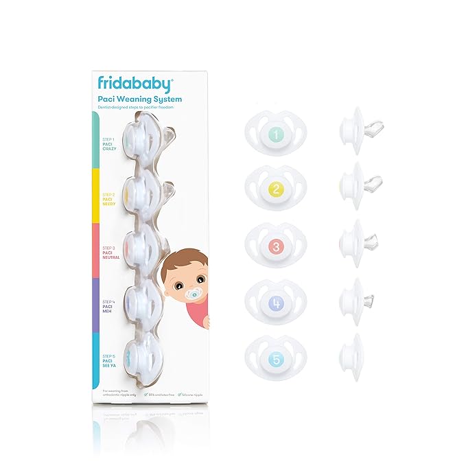 Frida Baby Silicone Paci Weaning System,BPA Free,Latex Free,(Pack of 12)