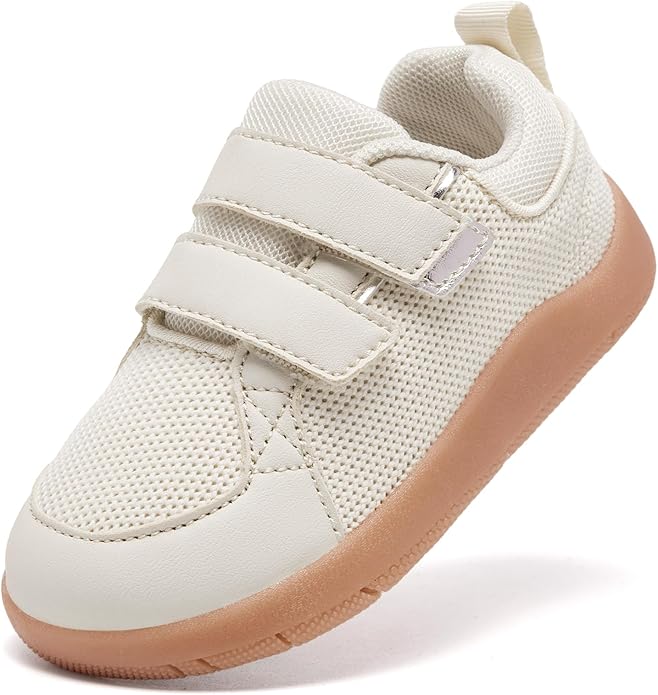 MORENDL Boys & Girls Walking Shoes 0-4 Years Baby Wide Toe Box Barefoot Shoes Toddler Sneakers