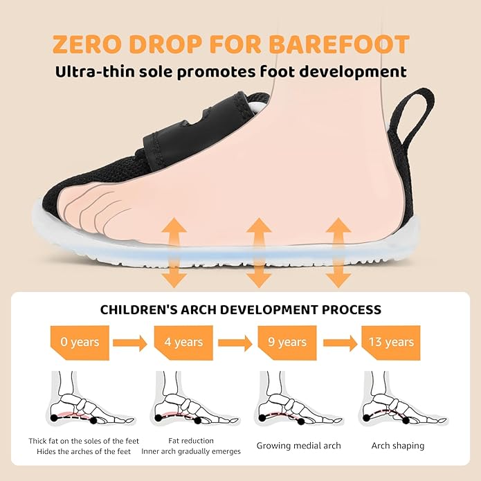 Baby Boy Girl Wide Toe Box Shoes Toddler Barefoot Shoe Non-Slip First Walking Infant Sneakers 6 9 12 18 24 Month