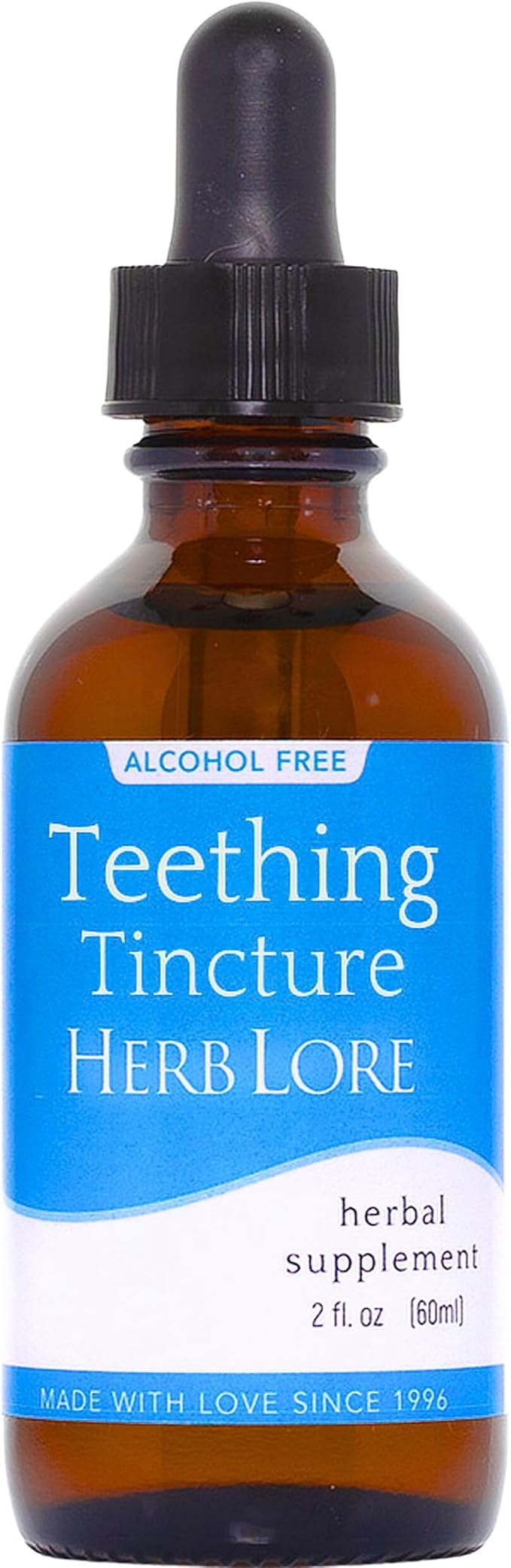 Herb Lore Teething Tincture - Soothing Herbal Drops with Passionflower, Catnip & Chamomile for Babies & Toddlers - Liquid Tincture for Gums - 2 fl oz