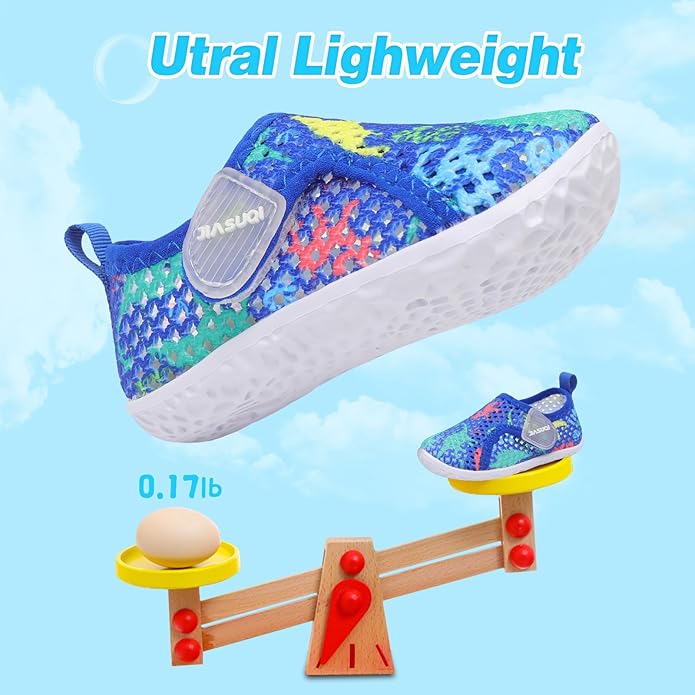 JIASUQI Baby Boys Girls Barefoot Swim Pool Water Shoes Beach Walking Sandals Athletic Sneakers