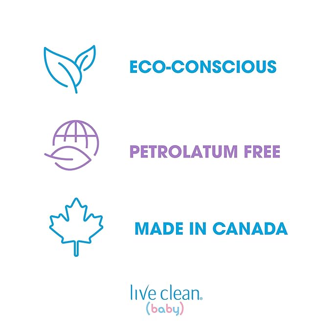 Live Clean Baby Soothing Oatmeal Relief Tearless Wash, 10 oz.