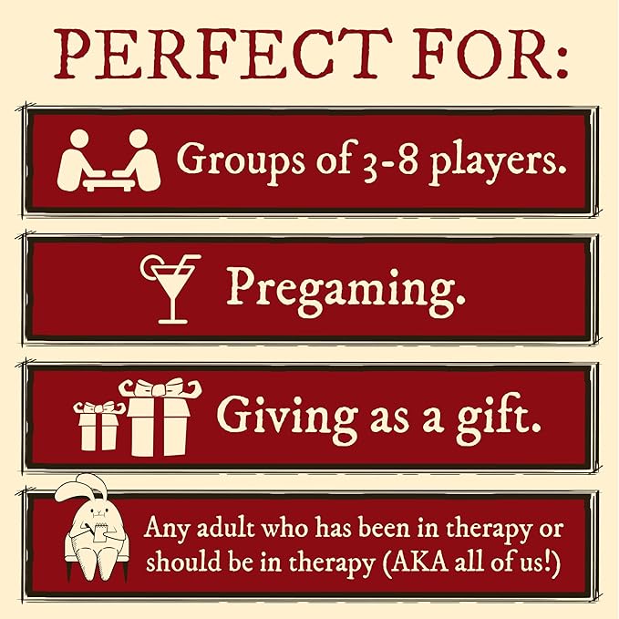 Horrible Therapist: Extra Horrible Edition by Exploding Kittens - A Card Game for 3-8 Players, Ages 17+ - Adult Party Game for Family Night