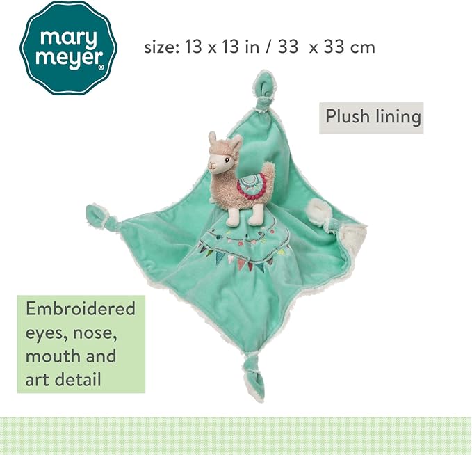 Mary Meyer Baby Lily Llama Character Blanket 13"x13"
