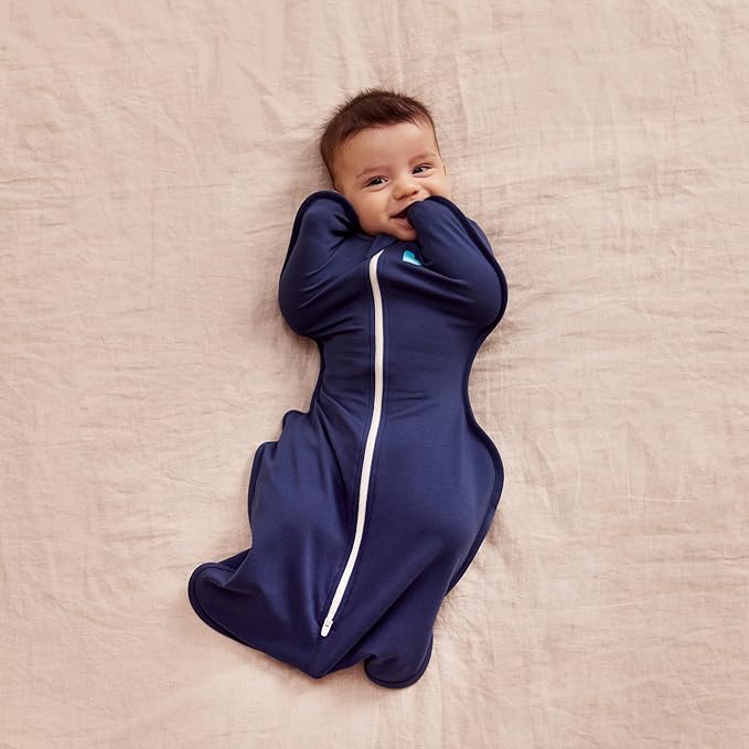 Love to Dream Swaddle UP, Baby Sleep Sack, Self-Soothing Swaddles for Newborns, Get Longer Sleep, Snug Fit Helps Calm Startle Reflex, Newborn Essentials for Baby, 1.0 TOG, 5-8.5 lbs, Navy