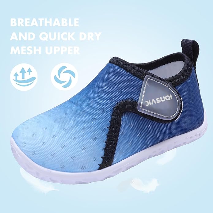 JIASUQI Baby Boys Girls Barefoot Swim Pool Water Shoes Beach Walking Sandals Athletic Sneakers