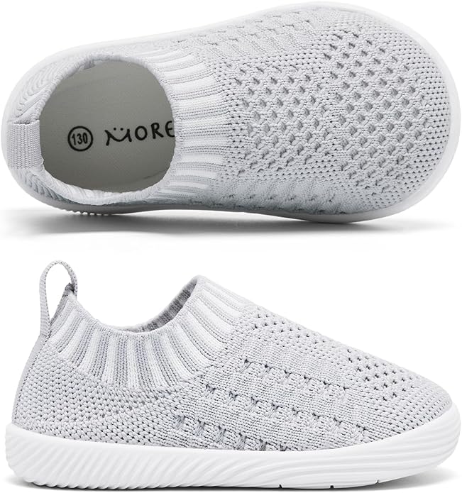 MORENDL Baby Toddler Walking Socks Non-Slip Breathable Unisex Casual Sneakers