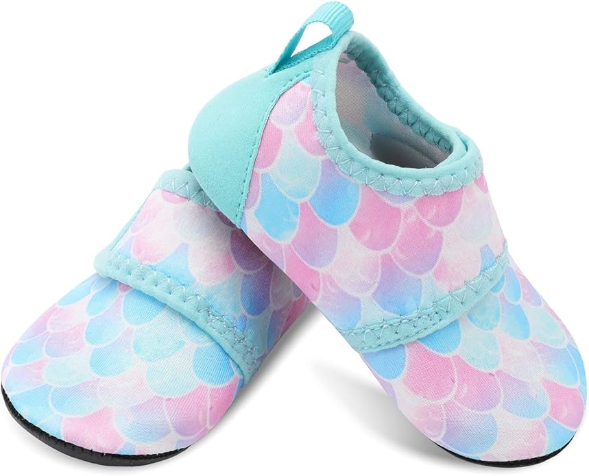 JIASUQI Baby Boys and Girls Barefoot Swim Water Skin Shoes Aqua Socks for Beach Swim Pool