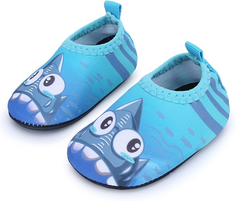 JIASUQI Baby Boys and Girls Barefoot Swim Water Skin Shoes Aqua Socks for Beach Swim Pool