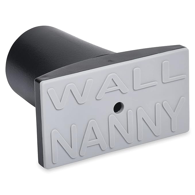 Wall Nanny Extender 4 Inch Baby Gate Extension (Made in USA) Extends Pressure Mounted Gates, Protects Walls, Stabilizes Gate - for Child Pet & Dog Gates - Works on Stairs, Protector (4 Pack) Black