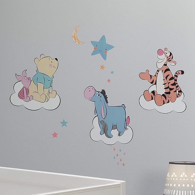 Lambs & Ivy Disney Baby Winnie The Pooh Hugs Piglet/Eeyore/Tigger Wall Decals