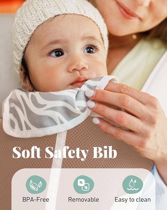 MOMTORY Baby Carrier Newborn to Toddler, 6-in-1 Baby Carrier Plus Size Friendly, Comfy and Supportive, Adjustable Detachable Infant Baby Hip Seat Carrier for 7-50lbs