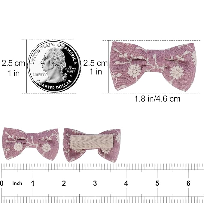 JESSCAT 22 Pcs Hair Clips for Girls with Bows Flower, Fully Lined Alligator Clips and Barrettes, Fabric Handmade Barrettes Hair Accessories for Girls Baby Infants Toddler Kids