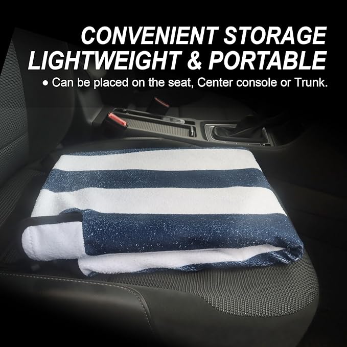 Back Seat Cover Protector for Dogs and Kids, Universal Waterproof Towel Rear Bench Seat Cover for Car, Truck, Van & SUV, Machine-Washable Backseat Car Covers (1pcs Rear Seat)