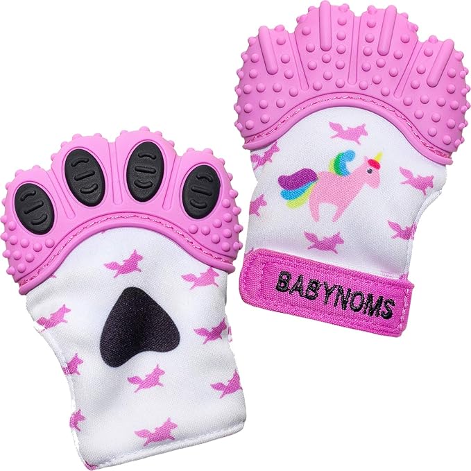 ® Teething Mitten | Pink Unicorn Teething Paw