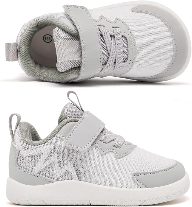 MORENDL Wide Toddler Shoes Baby Walking Shoes Boys & Girls Barefoot Sneakers Zero Drop Comfort Tennis Running Outdoor Activities