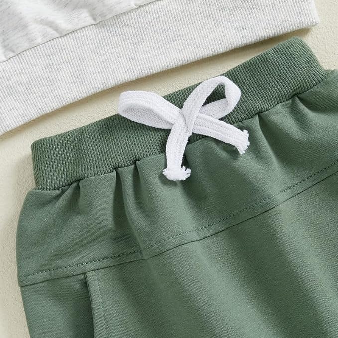 Infant Baby Boy Fall Clothes Set Funny Letter Sweatshirt Pant Outfit Toddler Winter Clothes 6 12 18 Months 2T 3T