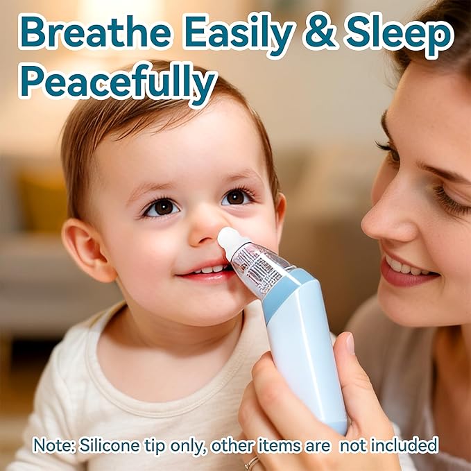 Compatible with Grownsy / Watolt / LittleTora / HEYVALUE / Cocobela / HailiCare / MOMIDEAL / KIDIRA / TEQIN Baby Nasal Aspirator Replacement Tips (9 Packs)